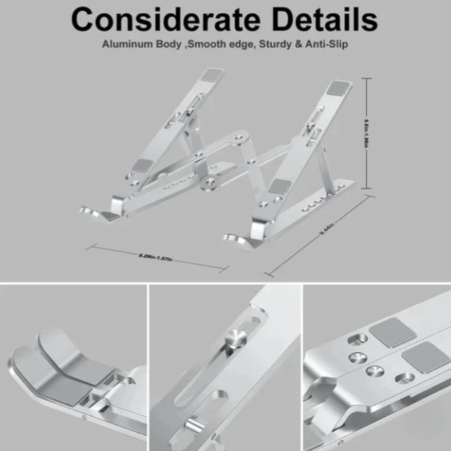 Aluminum Adjustable Portable Laptop Stand