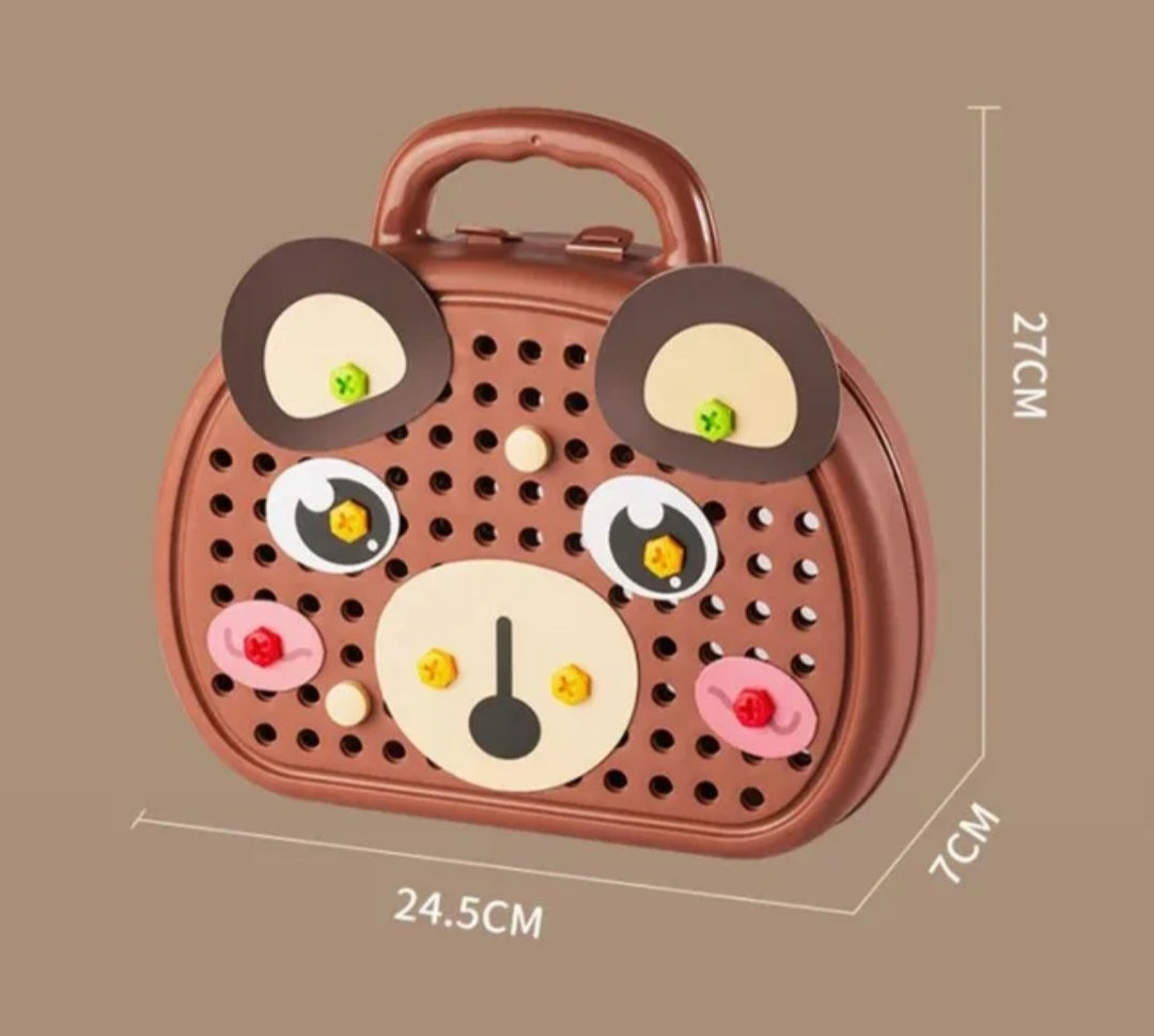 Screw Puzzle Suitcase ( 203 pcs)