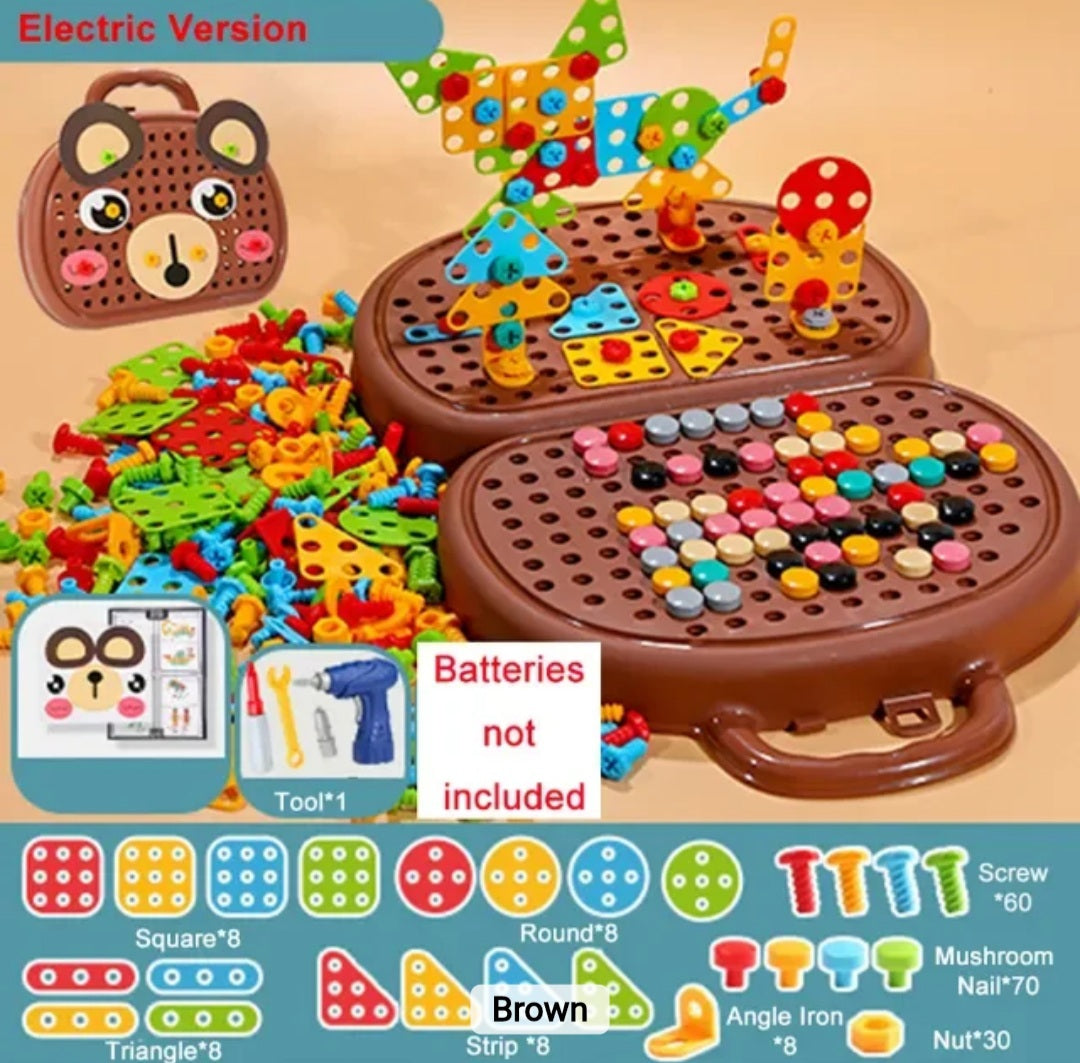 Screw Puzzle Suitcase ( 203 pcs)
