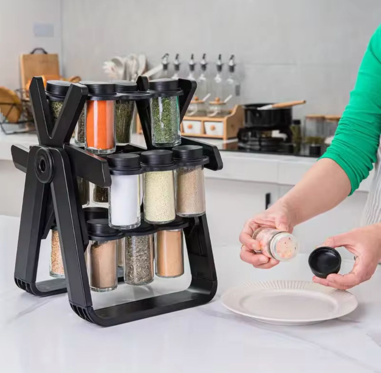 Rotating Spice Rack - 18 JAR