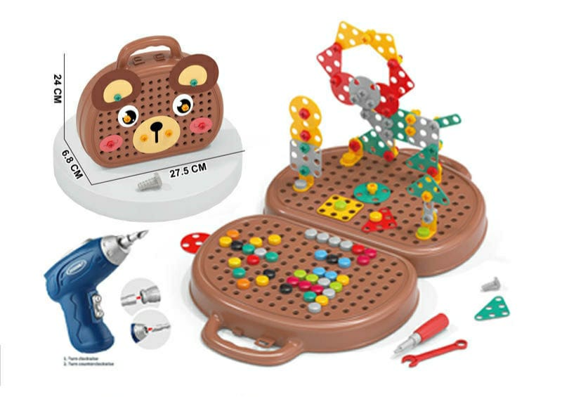 Screw Puzzle Suitcase ( 203 pcs)