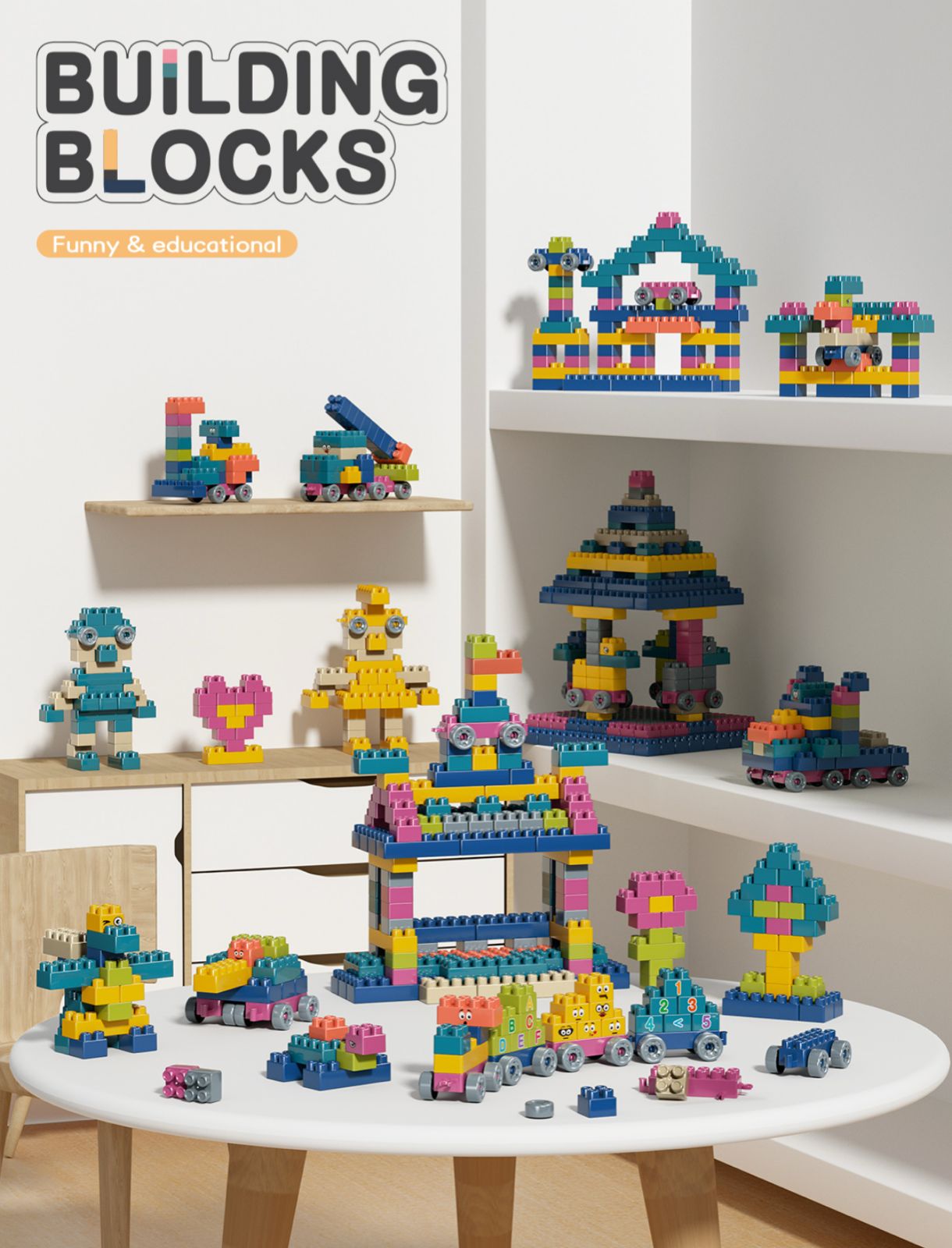 Building Block Table ( 360 PCS )