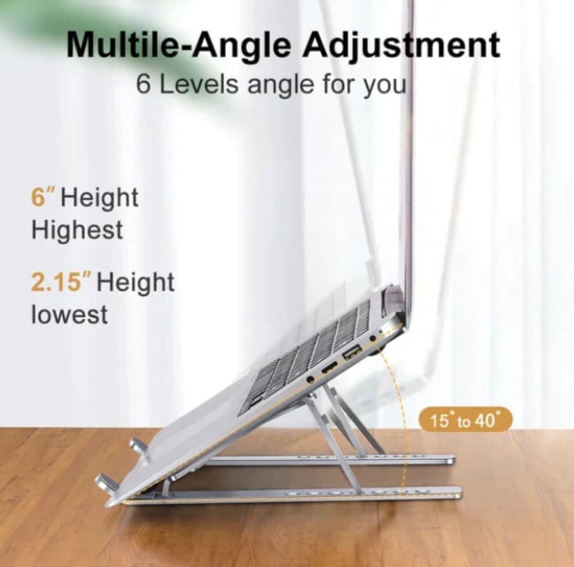 Aluminum Adjustable Portable Laptop Stand