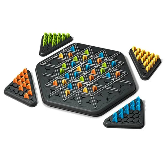 Chain triangle chess game