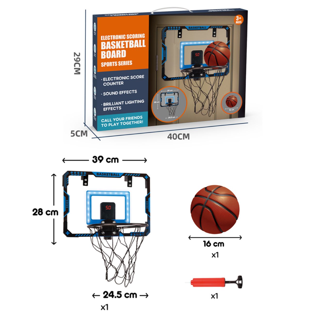 Electronic Scoring Basketball Board