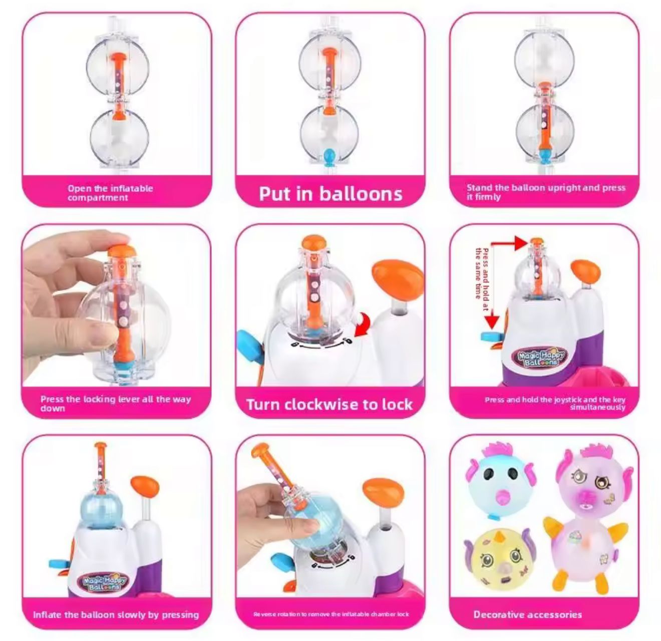 Magic happy balloons