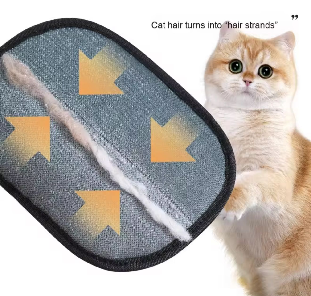Pet hair removal glove