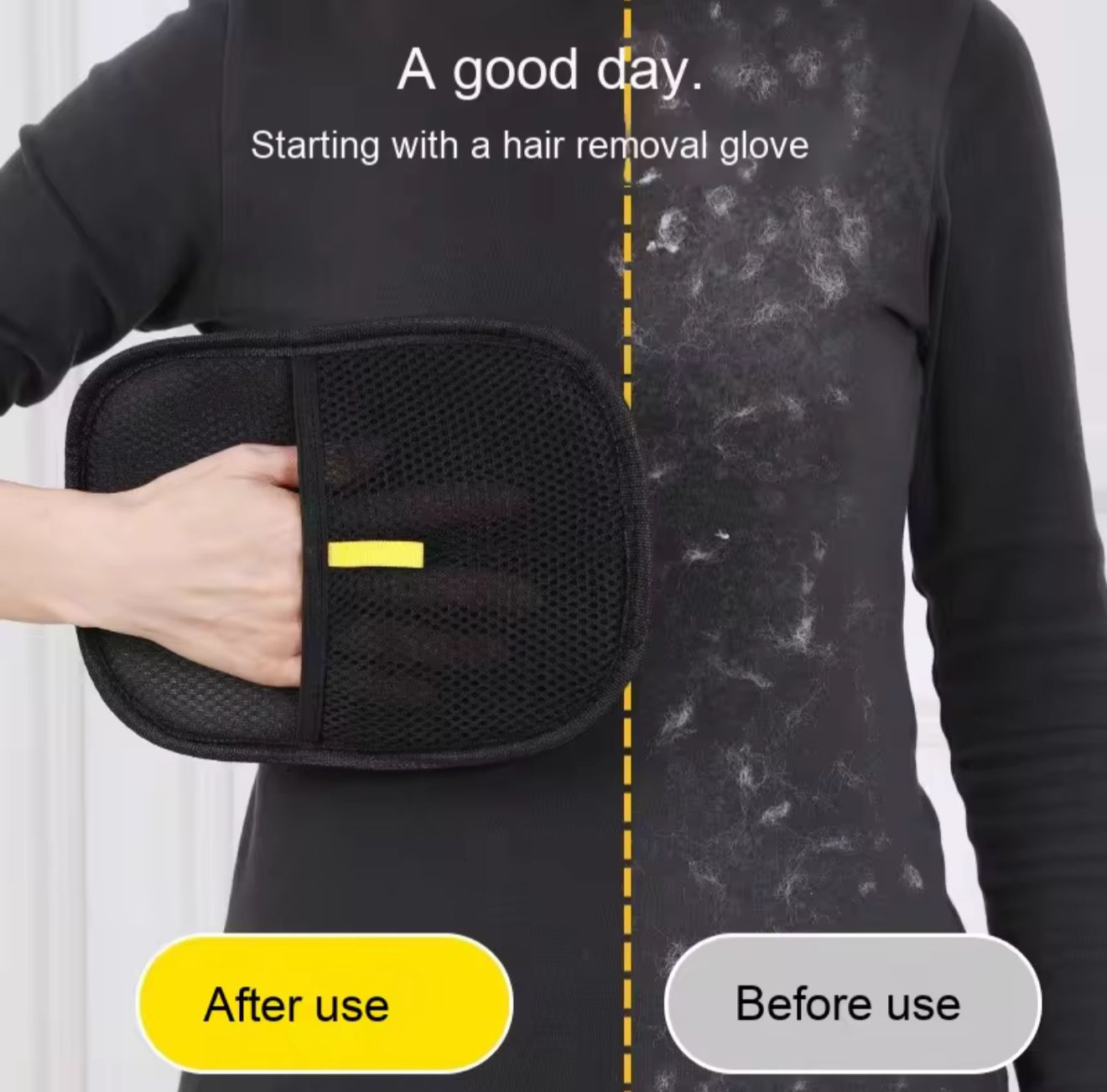 Pet hair removal glove