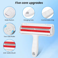 Pet hair removal roller