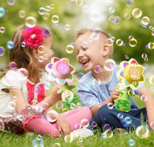 Sunflower bubble machine