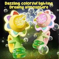 Sunflower bubble machine