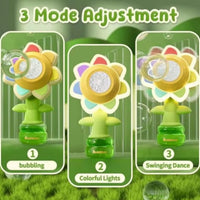 Sunflower bubble machine