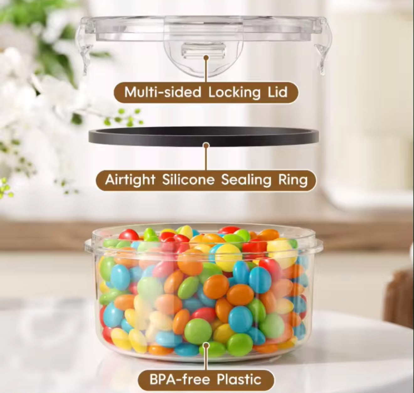 Food storage Containers (15 pcs)