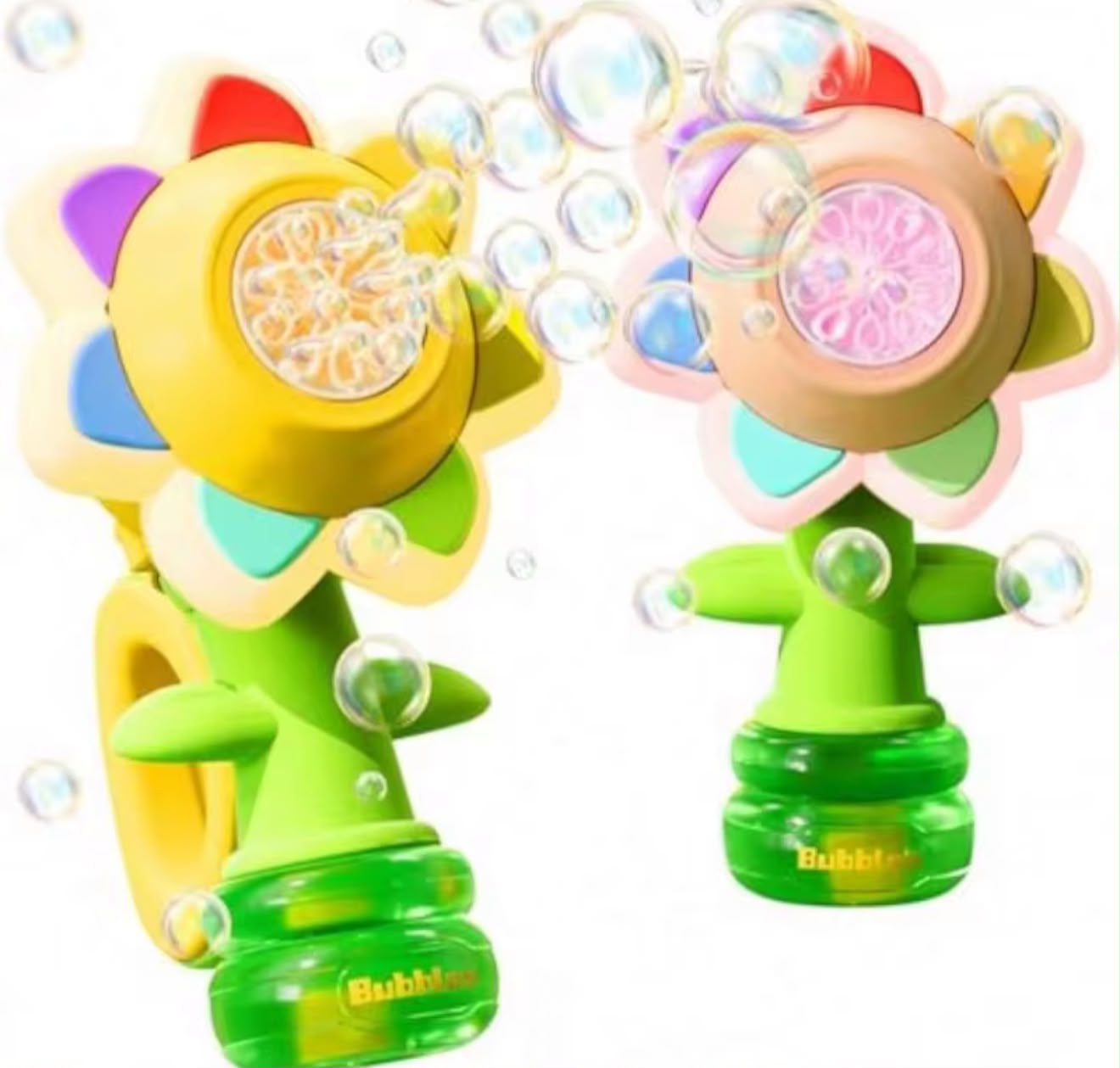 Sunflower bubble machine
